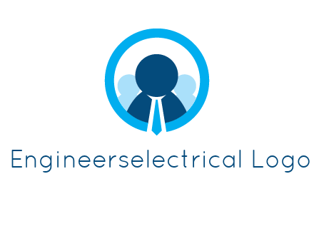 round figure man in circle logo