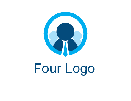 round figure man in circle logo
