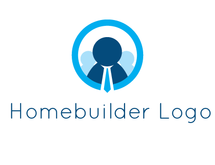 round figure man in circle logo
