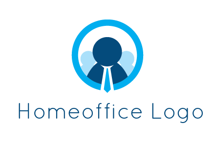 round figure man in circle logo