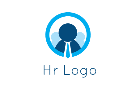 round figure man in circle logo