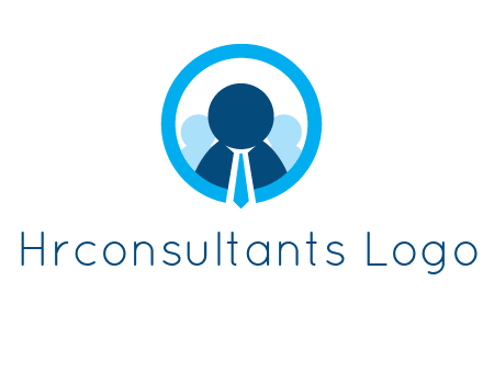 round figure man in circle logo