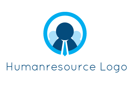 round figure man in circle logo