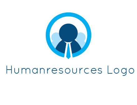 round figure man in circle logo