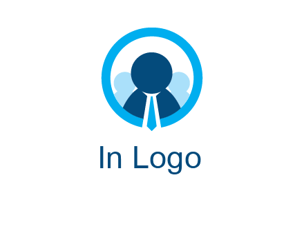 round figure man in circle logo