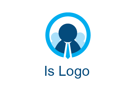 round figure man in circle logo