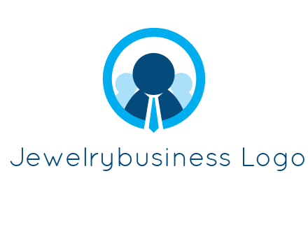 round figure man in circle logo