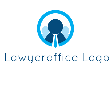 round figure man in circle logo
