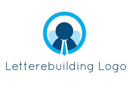 round figure man in circle logo