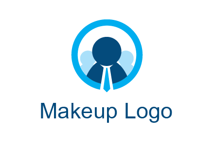 round figure man in circle logo