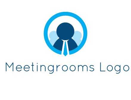 round figure man in circle logo