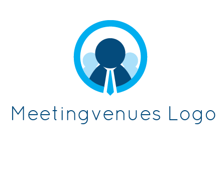 round figure man in circle logo