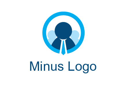 round figure man in circle logo