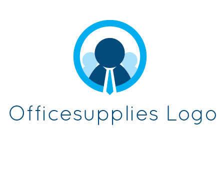 round figure man in circle logo