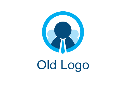 round figure man in circle logo
