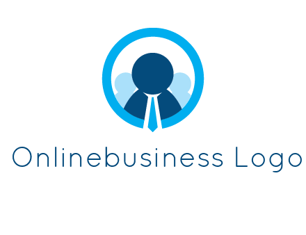 round figure man in circle logo
