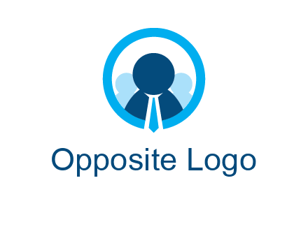 round figure man in circle logo