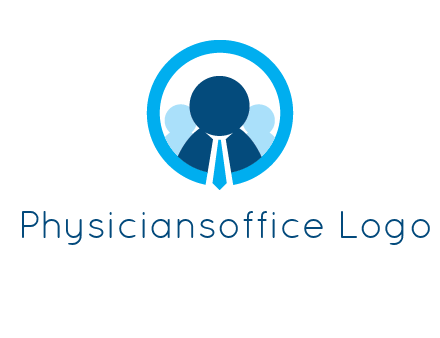 round figure man in circle logo
