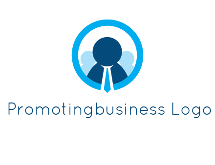 round figure man in circle logo