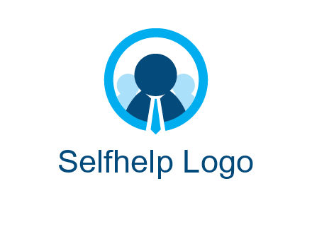 round figure man in circle logo