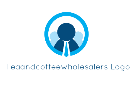 round figure man in circle logo