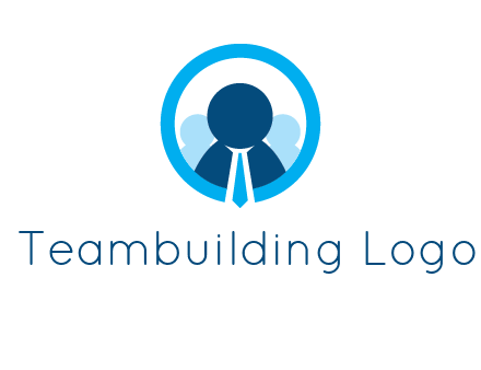 round figure man in circle logo