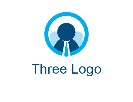 round figure man in circle logo