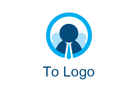round figure man in circle logo