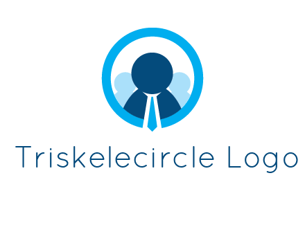 round figure man in circle logo