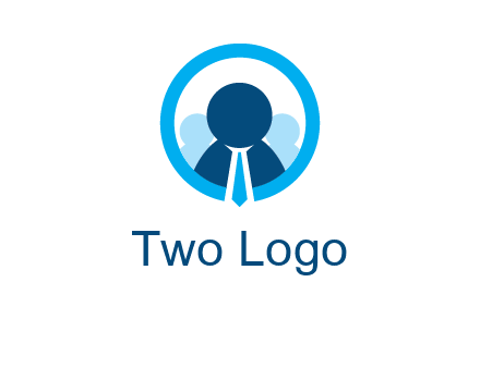 round figure man in circle logo