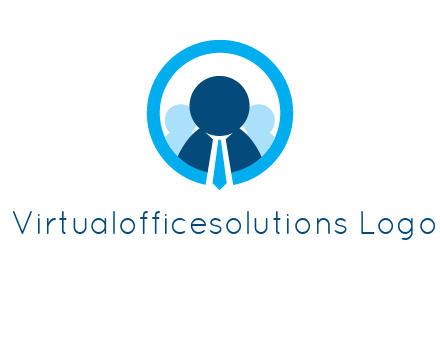 round figure man in circle logo