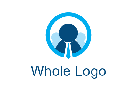 round figure man in circle logo