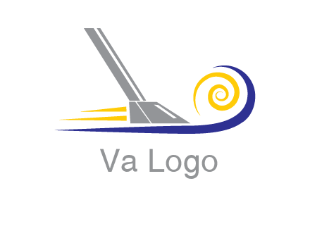 vacuum cleaner with swirl logo