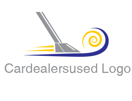 vacuum cleaner with swirl logo