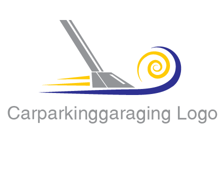 vacuum cleaner with swirl logo