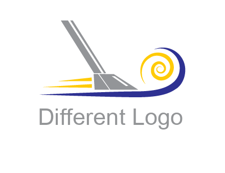 vacuum cleaner with swirl logo