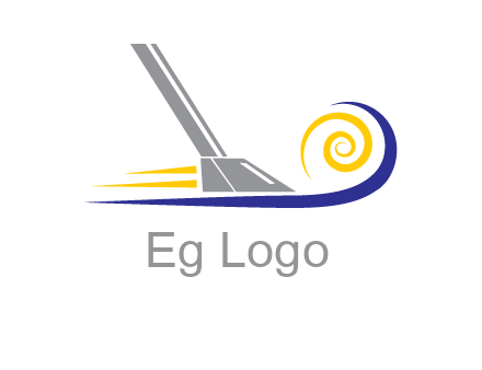 vacuum cleaner with swirl logo