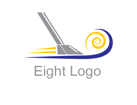 vacuum cleaner with swirl logo