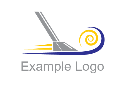 vacuum cleaner with swirl logo