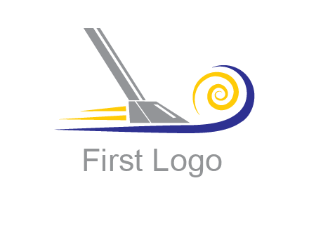 vacuum cleaner with swirl logo