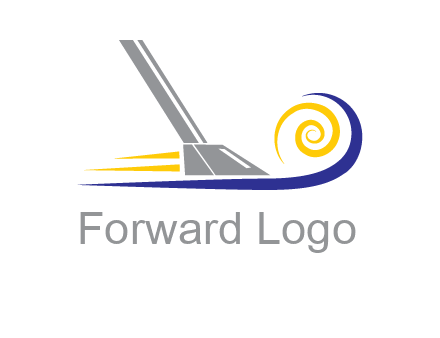 vacuum cleaner with swirl logo