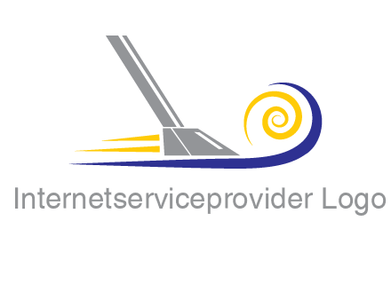 vacuum cleaner with swirl logo