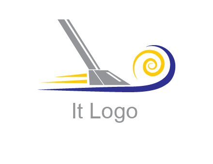 vacuum cleaner with swirl logo
