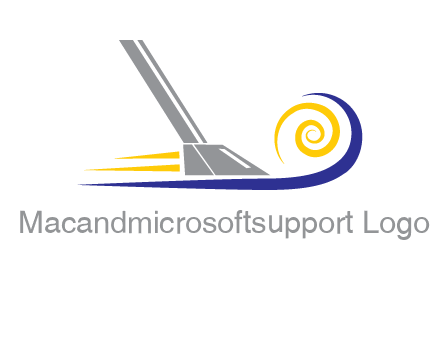 vacuum cleaner with swirl logo
