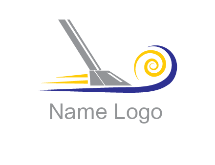 vacuum cleaner with swirl logo