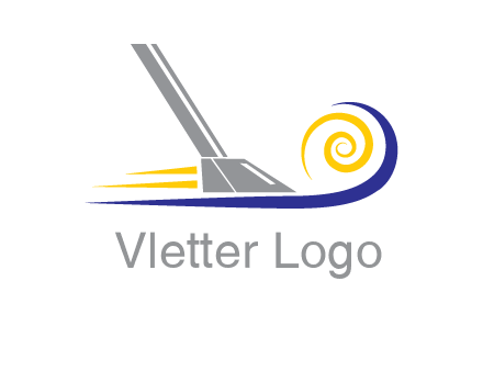 vacuum cleaner with swirl logo