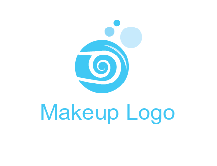 spiral in circle with bubbles cleaning logo
