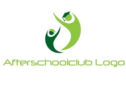 people icons wearing scholarship foundation logo