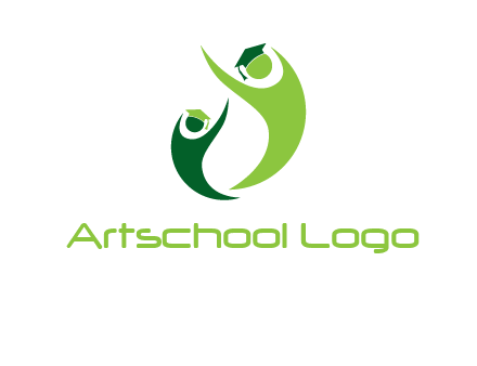 people icons wearing scholarship foundation logo