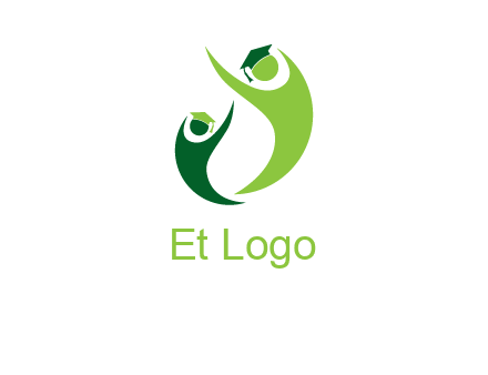 people icons wearing scholarship foundation logo